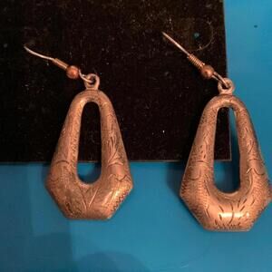 Silver dangle earrings vintage